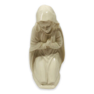 Vintage Dresden Figurine Karl Heinz Klette Porcelain Praying Nativity 5.5" White